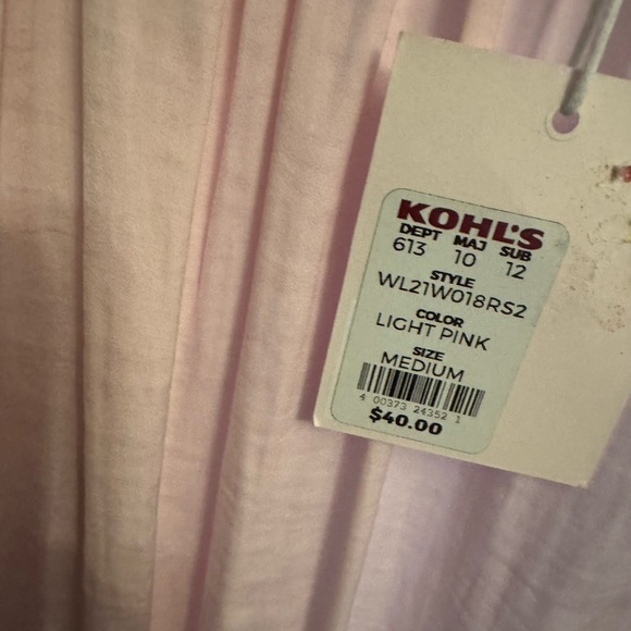 NWT: LC Lauren Conrad Pink Ruffle Tie Back Boho Blouse: Medium - Picture 3 of 3